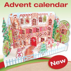advent calendar gingerbread house