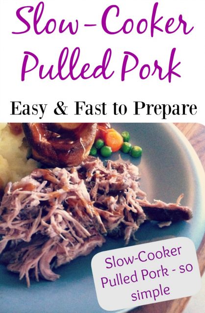 Slow cooker pulled pork - fast and easy to make recipe