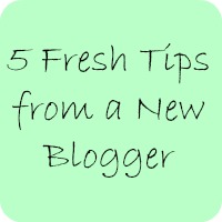 5 fresh tips from a new blogger