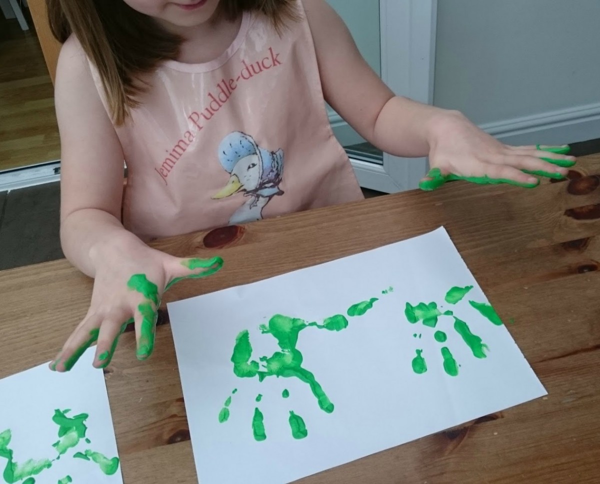 Making handprints