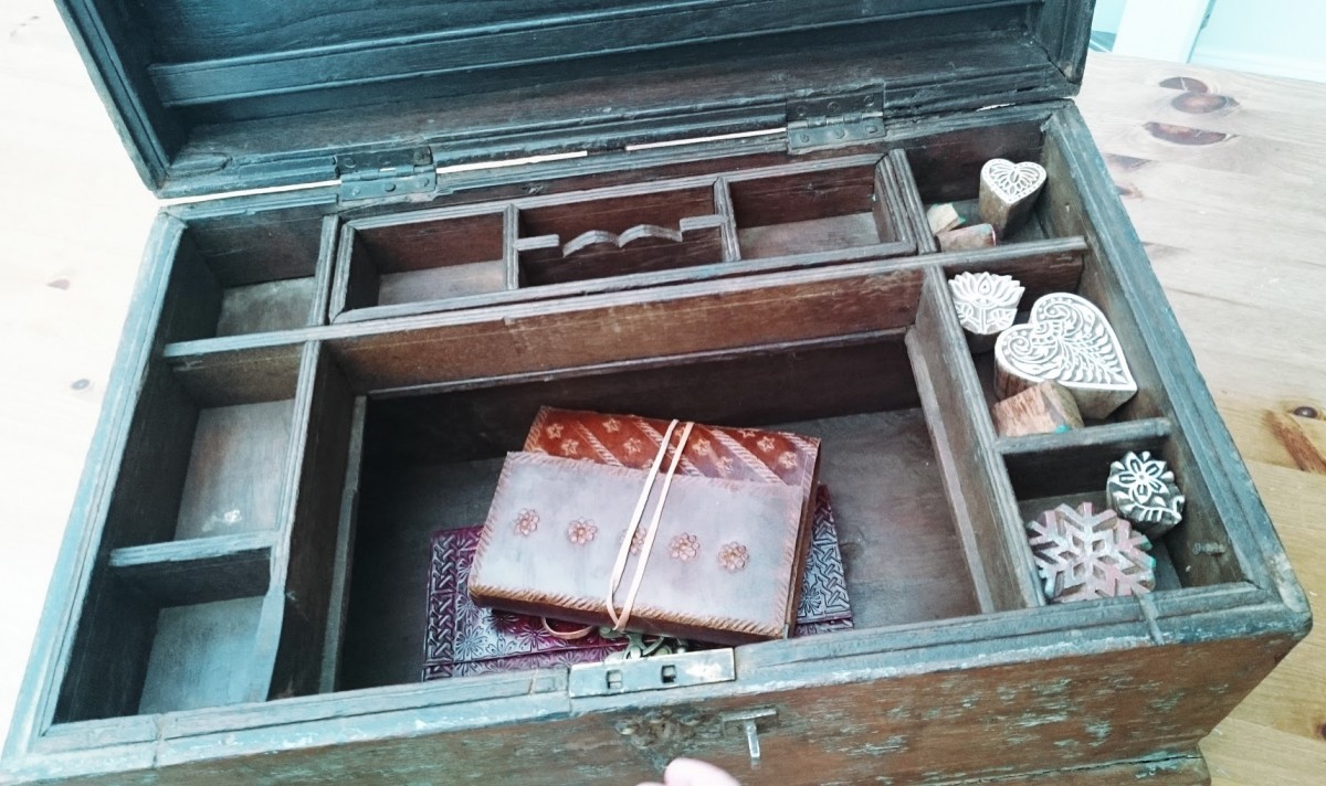 old merchant's stationery chest