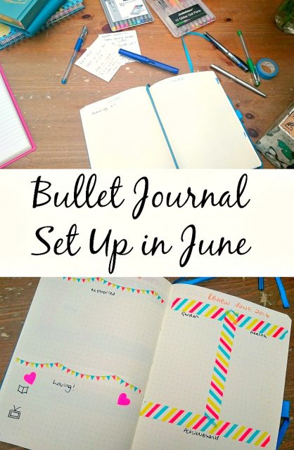 Bullet Journal Set Up in June