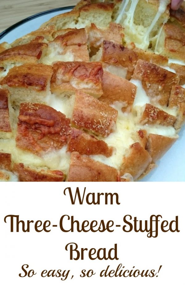 Warm ThreeCheeseStuffed Bread The Reading Residence