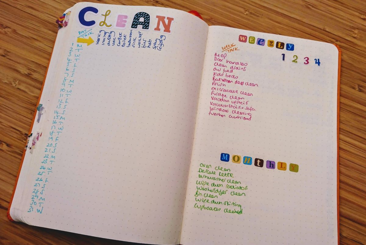 Using a Bullet Journal for Cleaning
