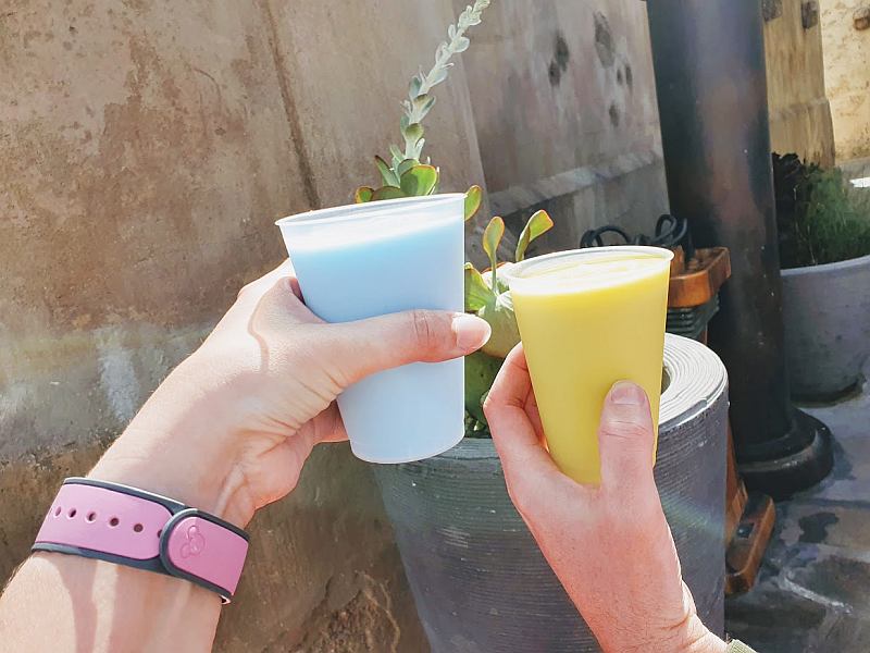 Blue and Green Milk at Galaxy's Edge