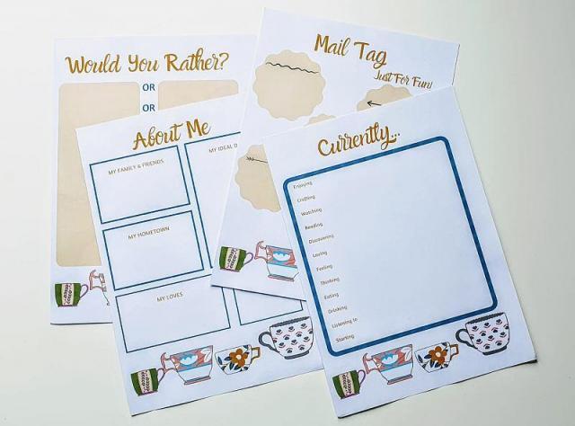 Pen Pal Printables