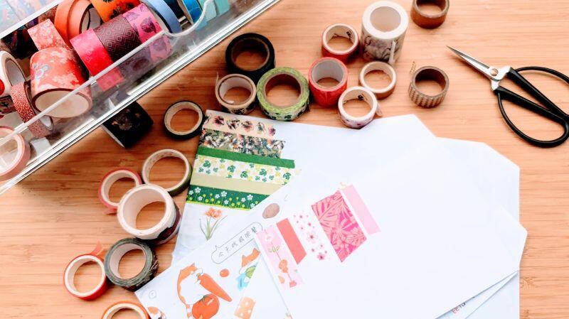 How to Make Your Own Scrapbook Paper and Washi Tape Envelopes