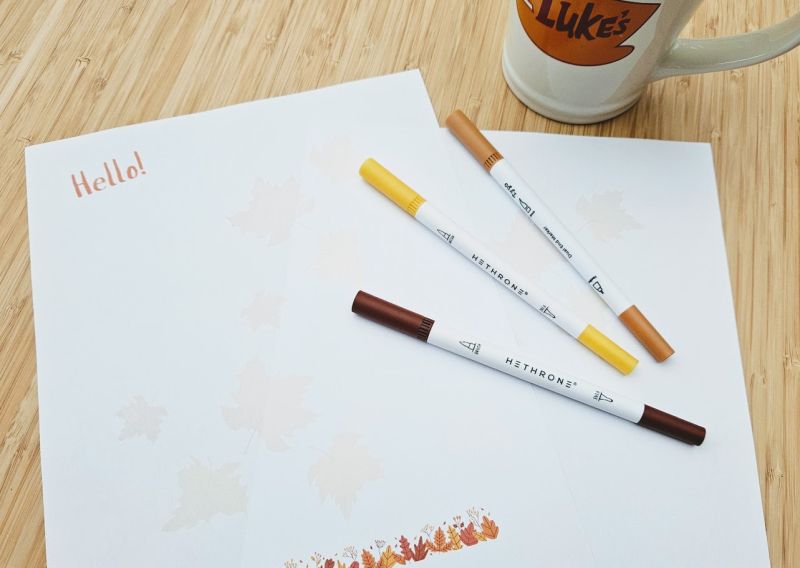 Free Autumn Leaves Writing Paper